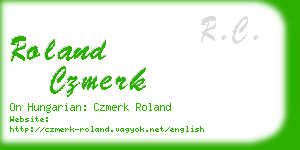 roland czmerk business card